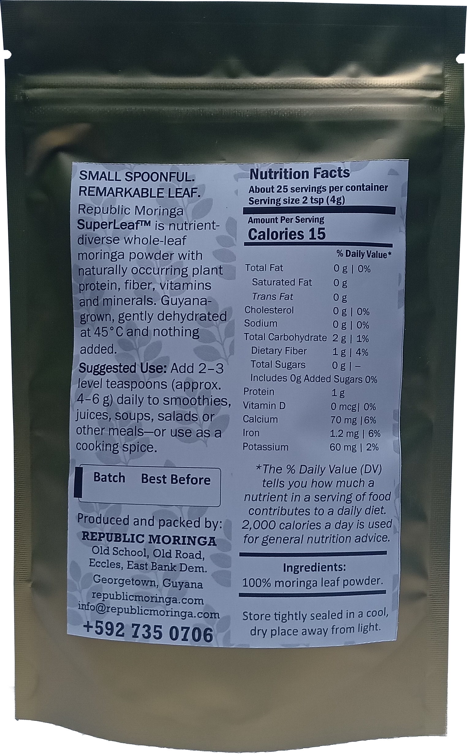 SuperLeaf Fine Powder product information